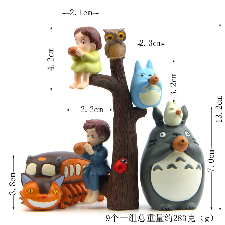 Cute Anime Bus Branch Wind Instrument Figurine Ornaments Model Fairy Garden Miniatures Decoration Accessories Toys |