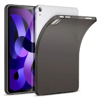 for ipad air 5 case 2022 for ipad air 4 2020 soft flexible back cover for ipad air 10 9 tpu clear protective case matt black