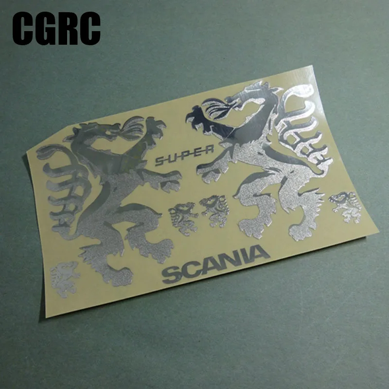 

Модель с логотипом монстра, графическая наклейка, украшение для 1/14 Tamiya RC, грузовик, прицеп, самосвал Scania Benz 3363, детали для автомобиля «сделай ...