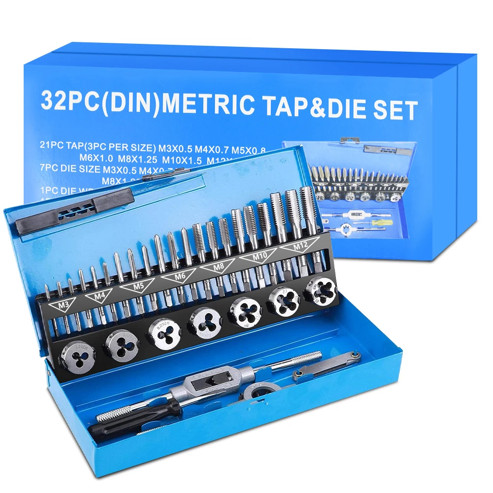 

Набор метчиков и плашек XCAN, M3-M12