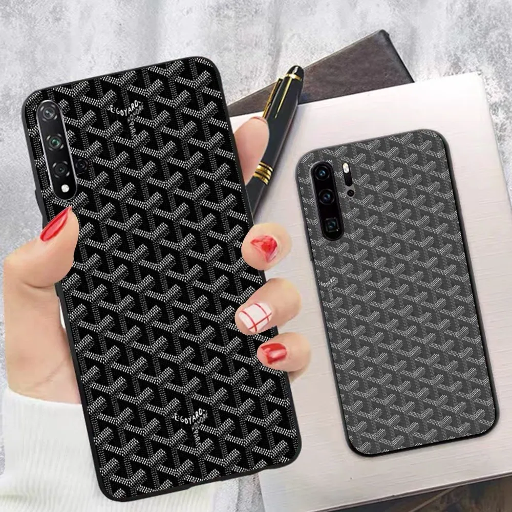 Fashion Luxury G-Goyards Phone Case For Huawei P 8 9 10 20 30 40 50 Pro Lite Psmart Honor 70 Mate 20lite