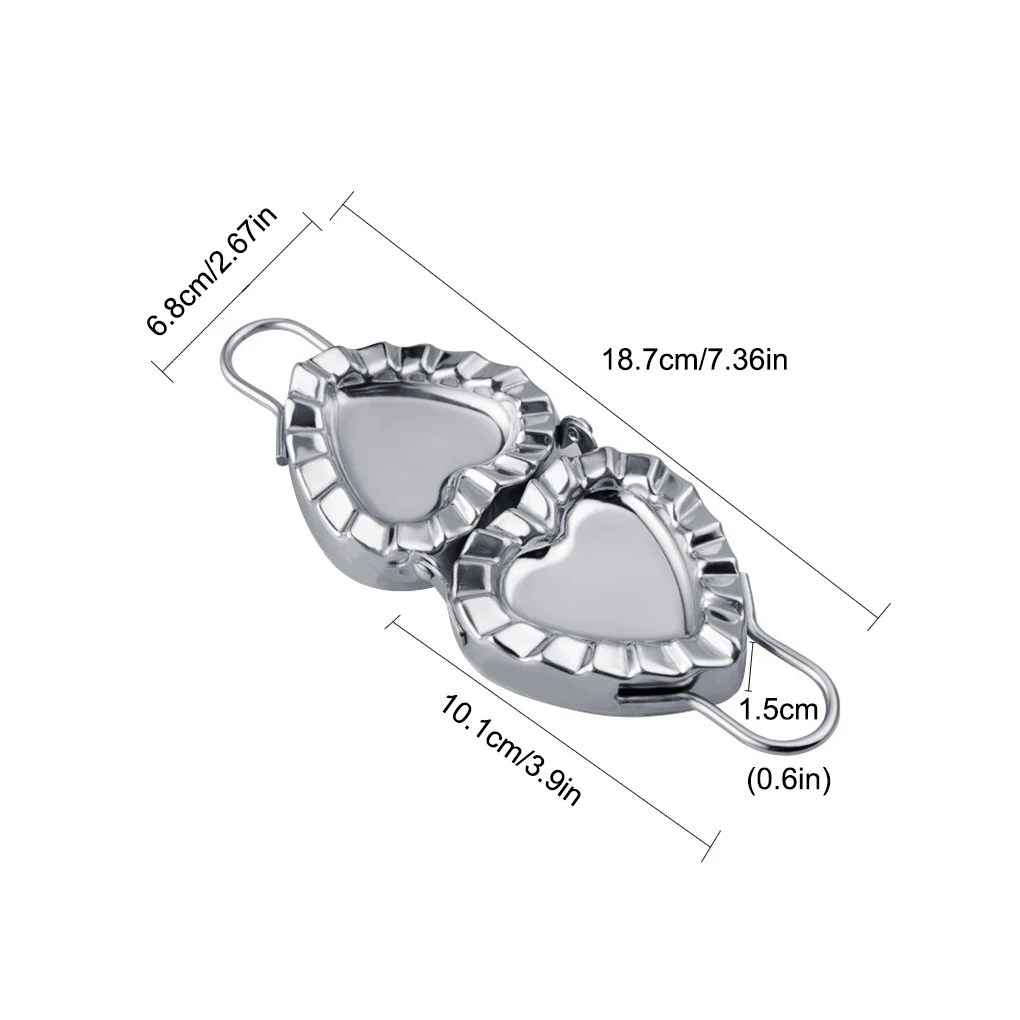 Устройство для вареников слайсер теста формы из нержавеющей стали в форме сердца