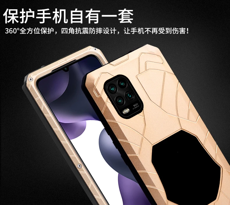 Imatch Aluminum Metal Silicone Shockproof Case Cover For Xiaomi Mi 11 10t Note 10 Ultra Pro 10t Lite Dirt Shock Proof Cover Case