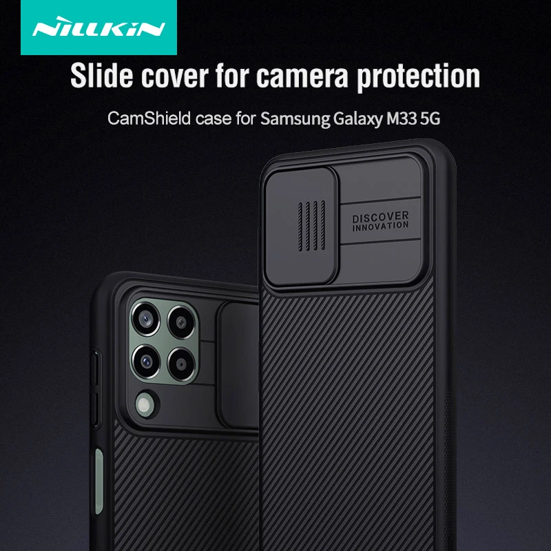 

Чехол для Samsung Galaxy M33 5G чехол для защиты объектива камеры слайдер конфиденциальность задняя крышка NILLKIN CamShield чехол для Galaxy M33