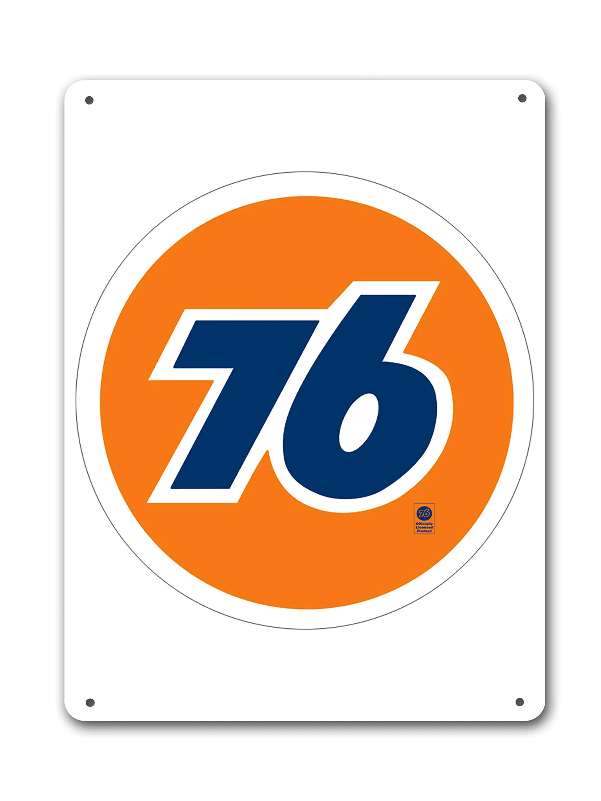 Жестяной знак, Настенный декор, персонализированный Юнион 76 бензин, нефть, газ, компания, гараж, винтажный внешний вид, ностальгические металлические знаки 16x12 дюймов