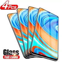 4pcs full glass for xiaomi redmi note 11 11s 10 9 7 5 8 pro 9c 9t 9a 10c screen protector on poco x3 m3 m4 x4 pro tempered glass
