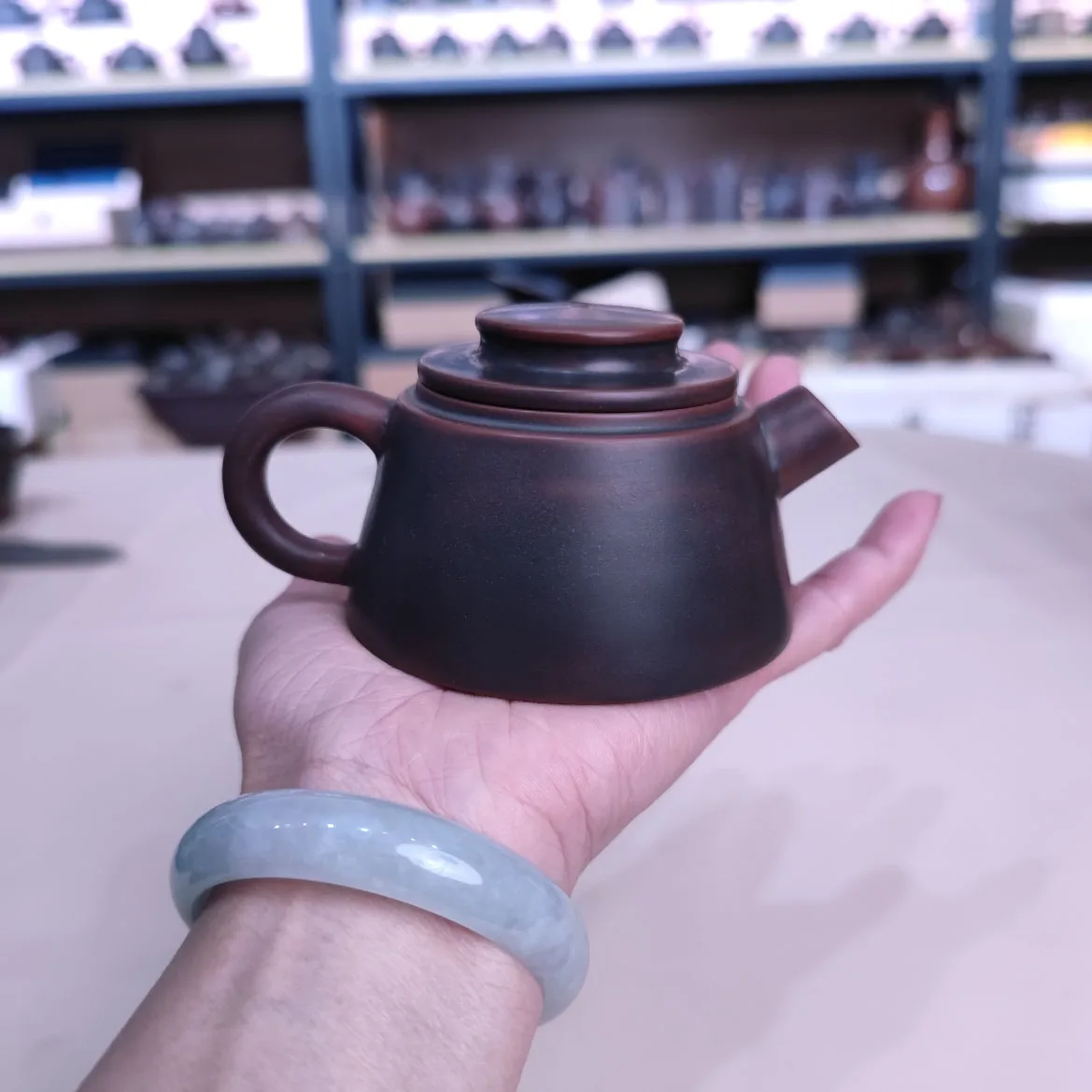 

Бронзовый ручной чайник Paozui Nixing Pottery 120 куб.см