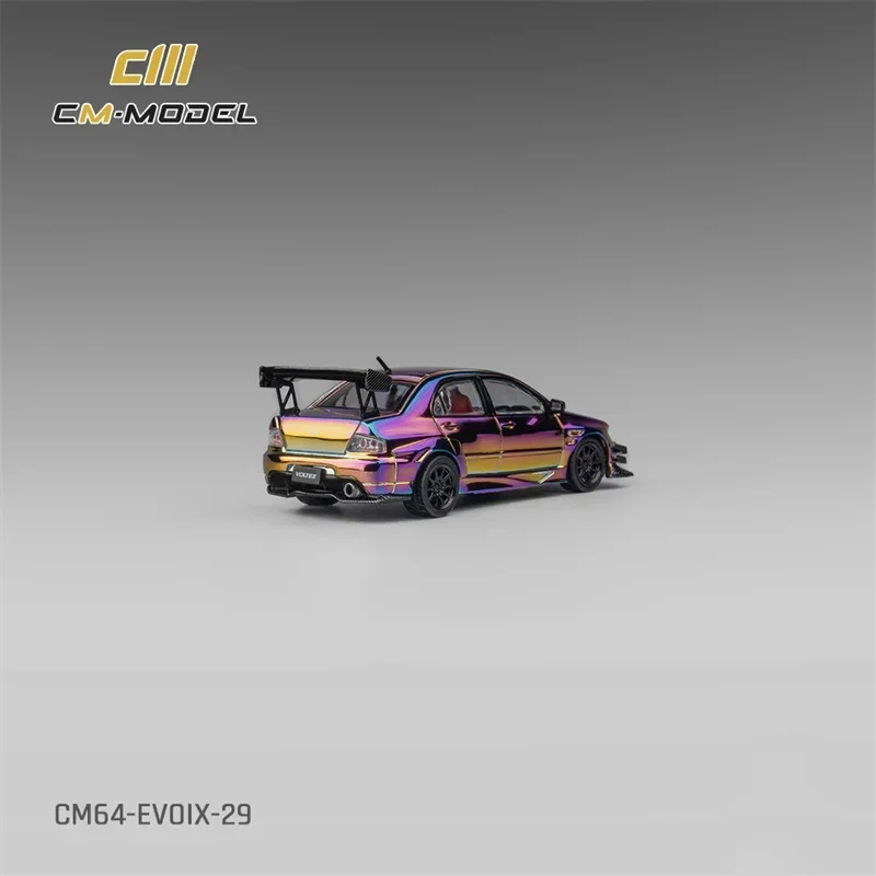 CM MODEL 1:64 Lancer Evoix Widebody Chromecolour металлическая модель автомобиля