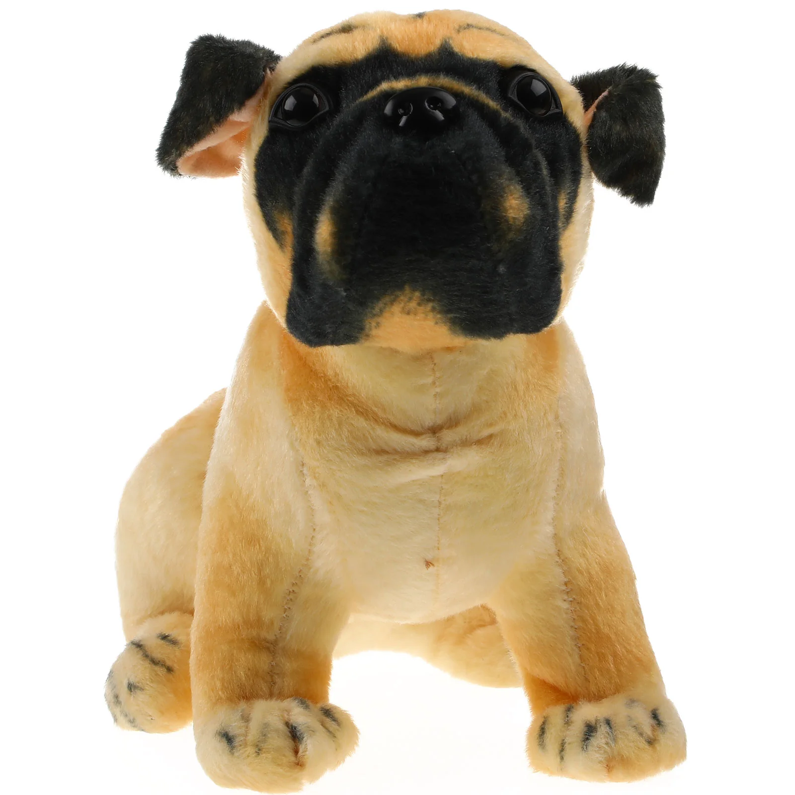 

Brown Pug Stuffed Animal Plush Dog Toy for Kids' Parties and Holidays, 10.6 X 13 Inch