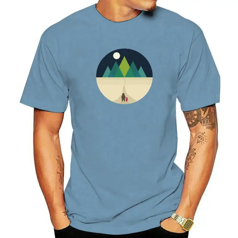 Мужские футболки Long Journey 2024 с индивидуальным дизайном геометрические принтом гор