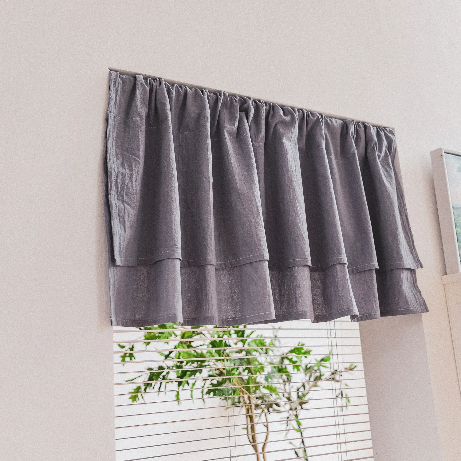 

Хлопковые короткие шторы для кухни Boho