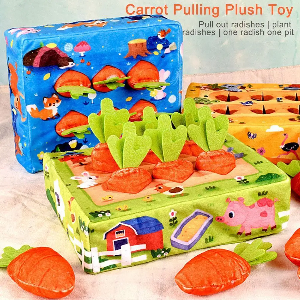 

Interactive Toys For Dogs Plush Carrot Snuffle Mat 2 In 1 Sniffling Mat Vegetable Field Pull Radish Plush Carrot Dog Chew T C4T5