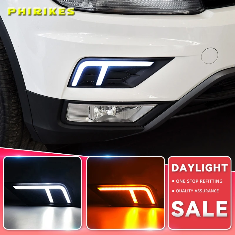 1 пара дневные ходовые огни для Volkswagen VW Tiguan 2017 2018 2019