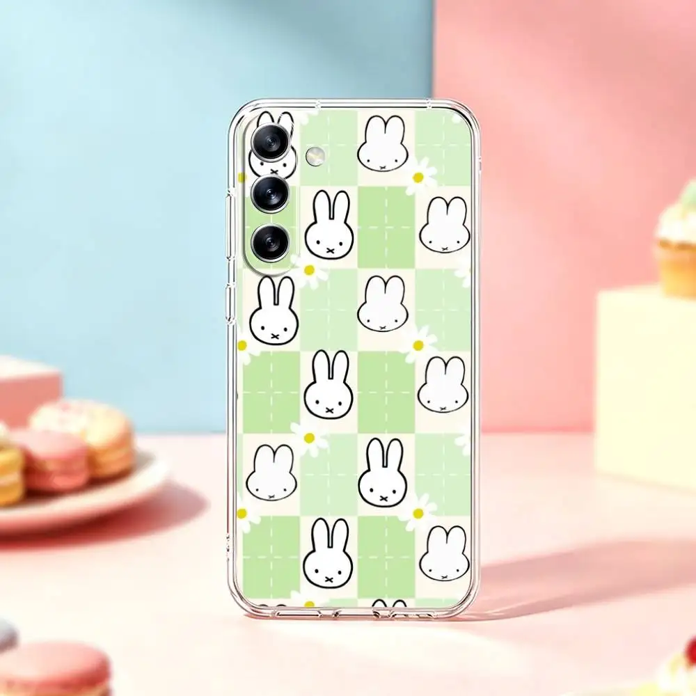 Фото Чехол для телефона C-Cute Rabbit M-Miffy для Samsung Galaxy A91,80,73,72,71,53,52,32,31,22,21s,20, прозрачный мягкий чехол №5