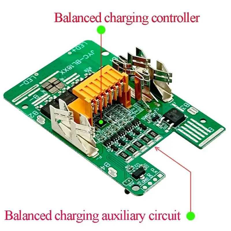 Фото Корпус литиевой батареи ABWZ-2X BL1890B с платой BMS PCB для балансировки заряда и защиты, для 18В BL1860 9.0Ач №2
