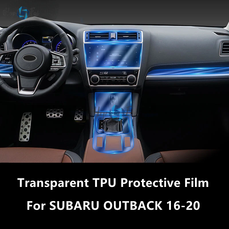 

For SUBARU OUTBACK 16-20 Car Interior Center Console Transparent TPU Protective Film Anti-scratch Repair Film Accessories Refit