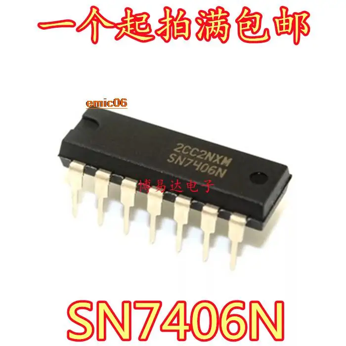 

10pieces Original stock SN7406N DIP-14 //