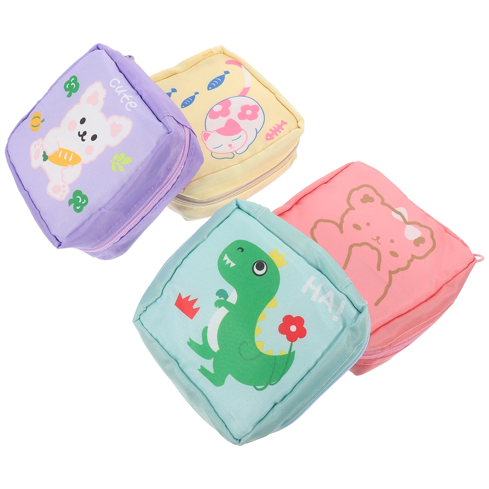 

Bags Bag Period Tamponpad Storage Pouchcartoon Sanitary Toiletry Zipper Menstrual Ladies Portable Practical Pouchesadorable
