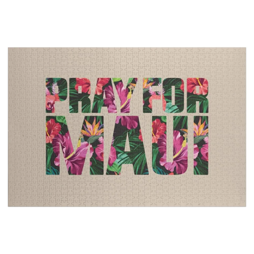 Молитесь для Мауи Гавайи сильный пазл деревянная фотография