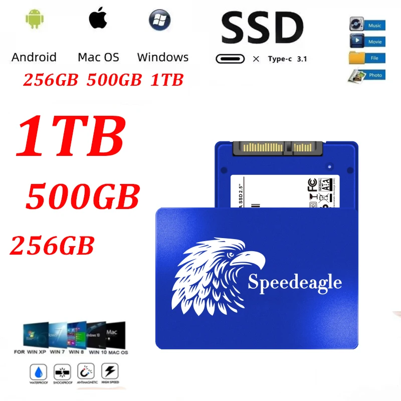 

Горячая Распродажа SSD 2,5 SATA диск SSD 256 ГБ 500 Гб ТБ HD SATA3 SSD Внутренний твердотельный накопитель для ноутбука, настольного ПК, жесткий диск