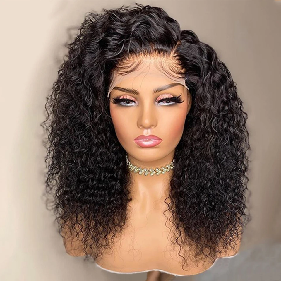 

Deep Wave Wigs Human Hair 13x4 Lace Frontal Wigs Water Wave Lace Closure Wig 13x6x1 T Part Remy Brazilian Curly Wigs For Women