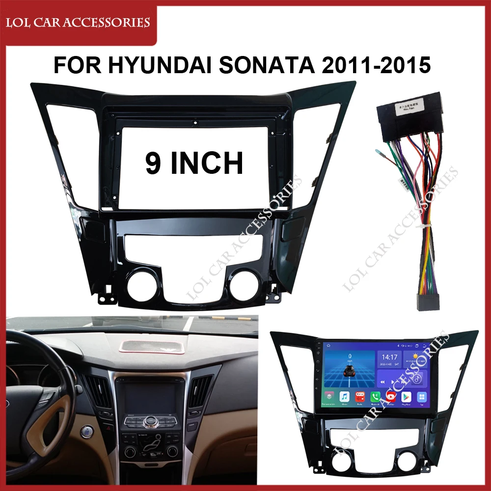 Автомобильный радиоприемник 9 дюймов для HYUNDAI SONATA 2011-2015 GPS MP5 Android стереоплеер 2 Din