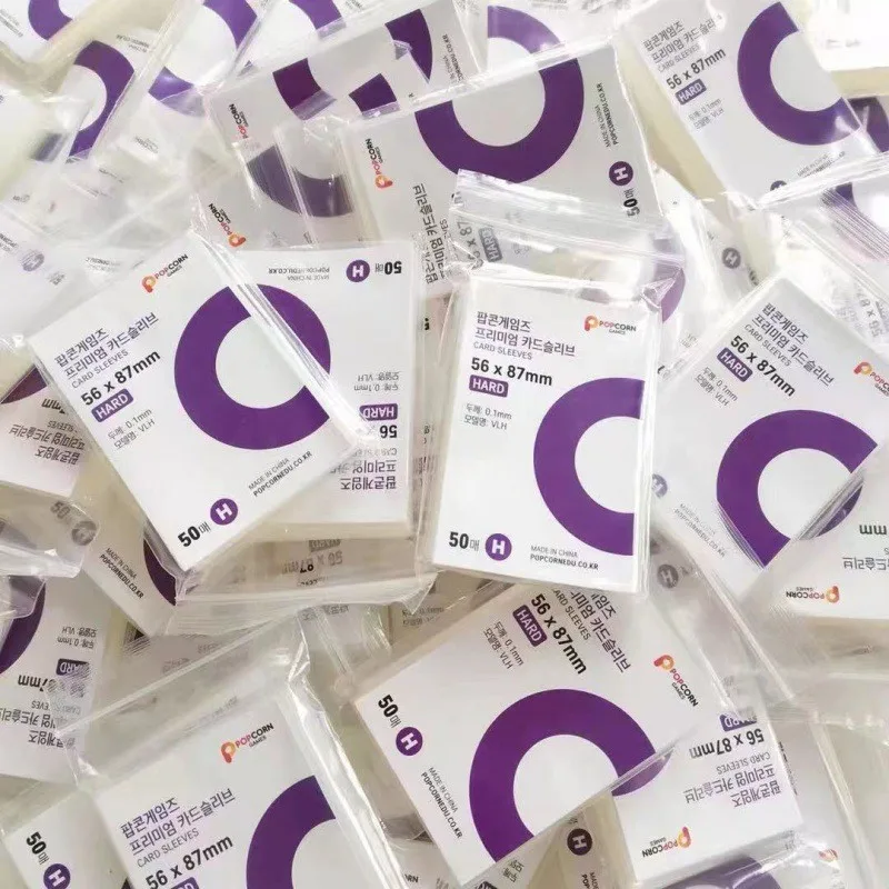 

50 шт./упак., оригинальные корейские рукава для карточек, прозрачная кислота, без CPP, 3-дюймовая голографическая защитная пленка для фотокарт, переплет для альбома