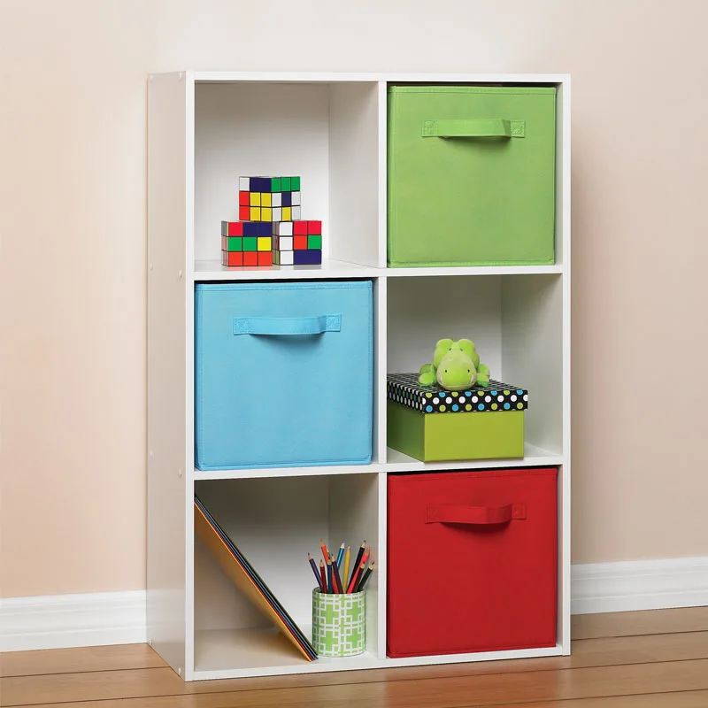 

Folding Non-woven fabric Storage box Cube Bin for Children Toys sundries Organizer storage bins with Handle storage basket New