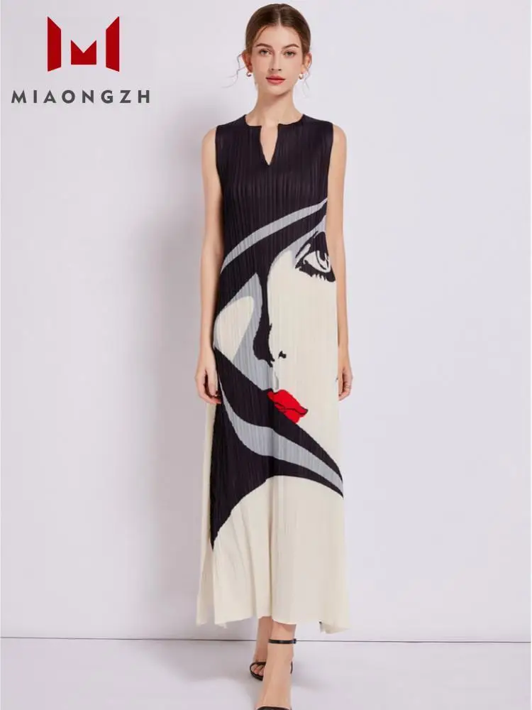 Модное Длинное Платье с принтом Sanzhai для женщин облегающее Элегантное платье без