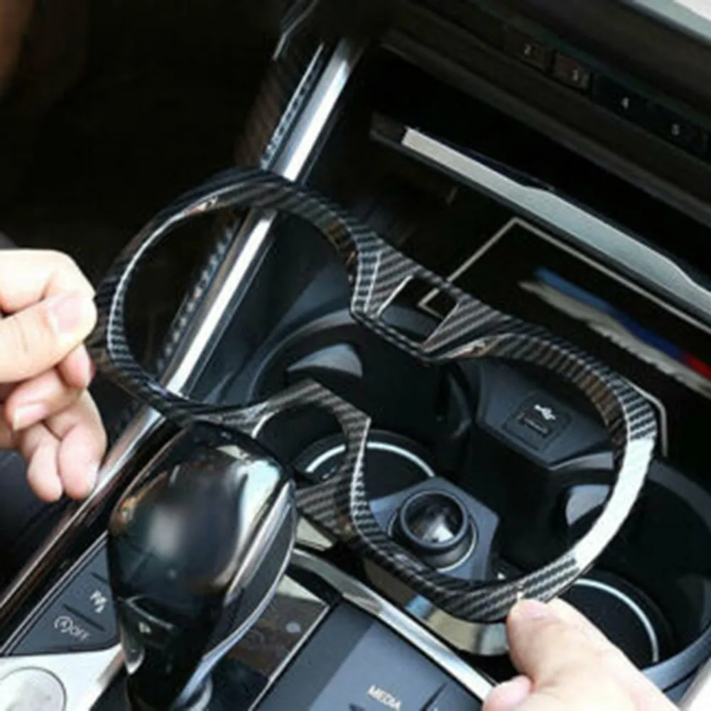Пластиковая крышка для центрального стакана BMW 3 серии G20 2019-2021 из углеродного
