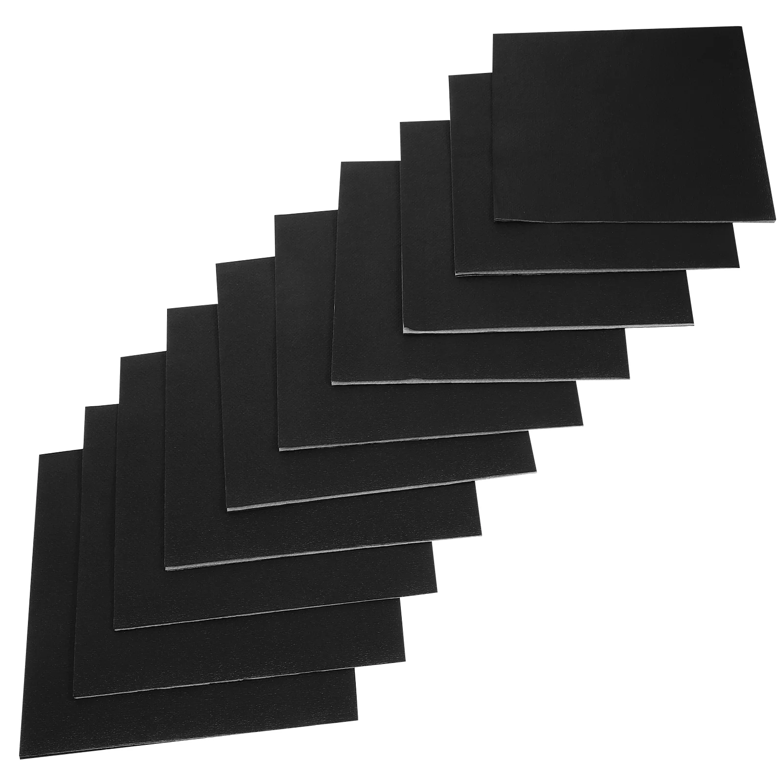 

40 Sheets Party Supplies Black Napkins Disposable Festival Paper Dinner Banquet Placemats