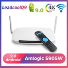 ТВ-Приставка Smart TV 4K Android 2,4 Leadcool Q9 1G8G S905W четырехъядерная G Wifi H.265 медиаплеер 2G16G Android телеприставки PK X96 Mini