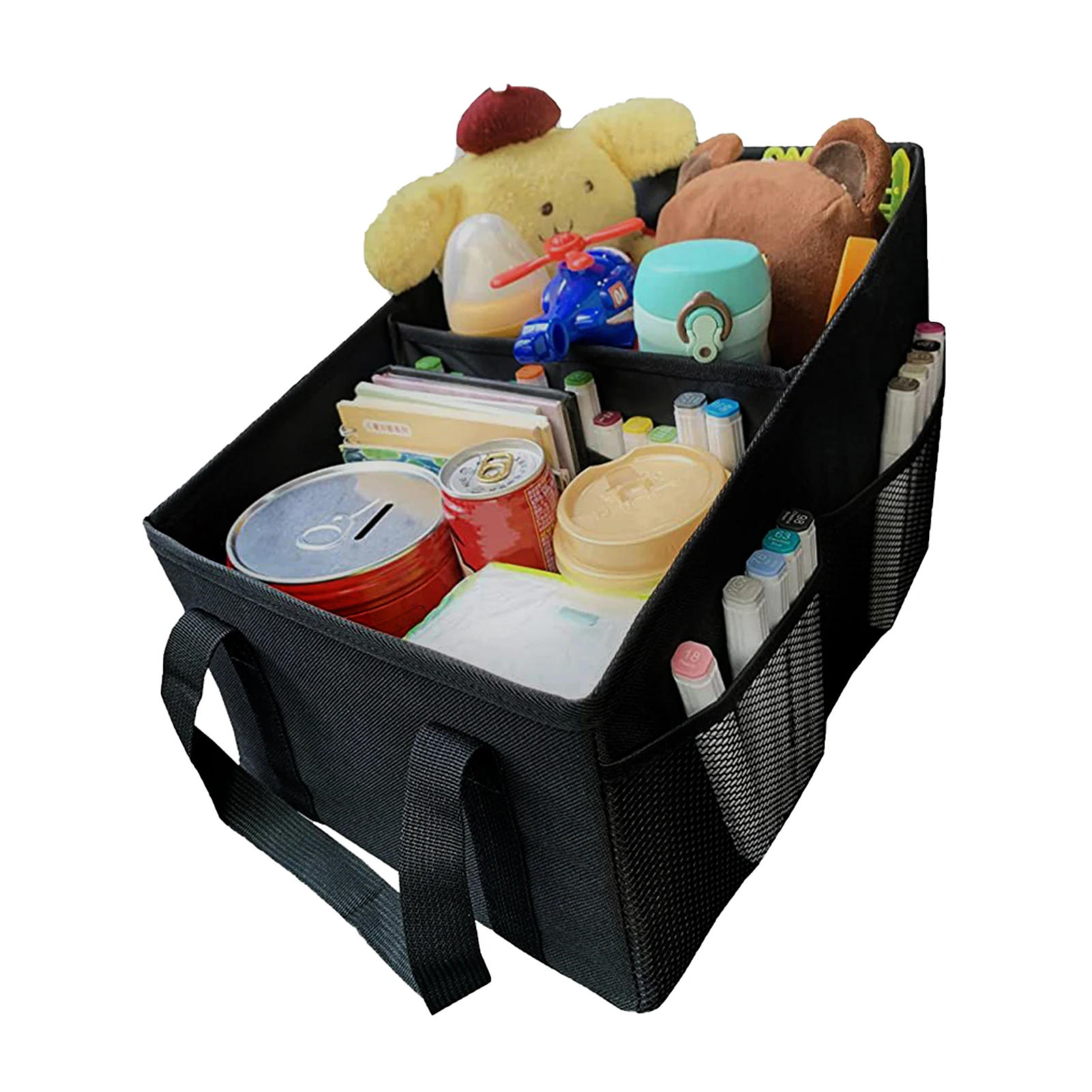 

Органайзер на заднюю панель автомобиля, нескользящий складной контейнер для хранения пассажиров спереди и сзади