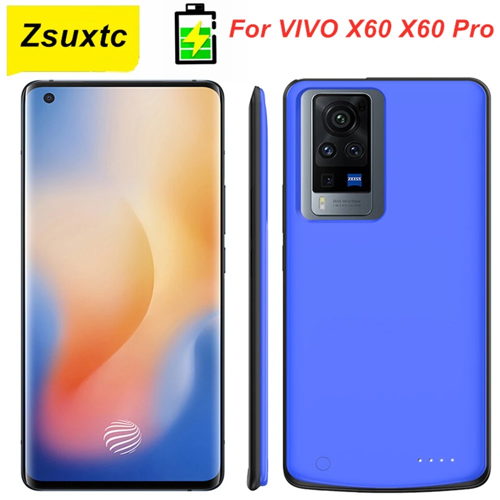 

6800Mah Power Case For VIVO X60 X60Pro Phone Bag Cover Battery Case For VIVO X60 X60 Pro Fashion Charger Case Power Bank
