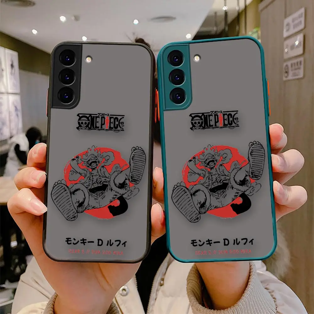 

Matte S23 Case For Samsung Note 20 10 9 S23 S22 S21 S20 S10 Funda S10E S9 S8 Plus Lite Ultra 5G Case Anime O-One P-piece Gear 5