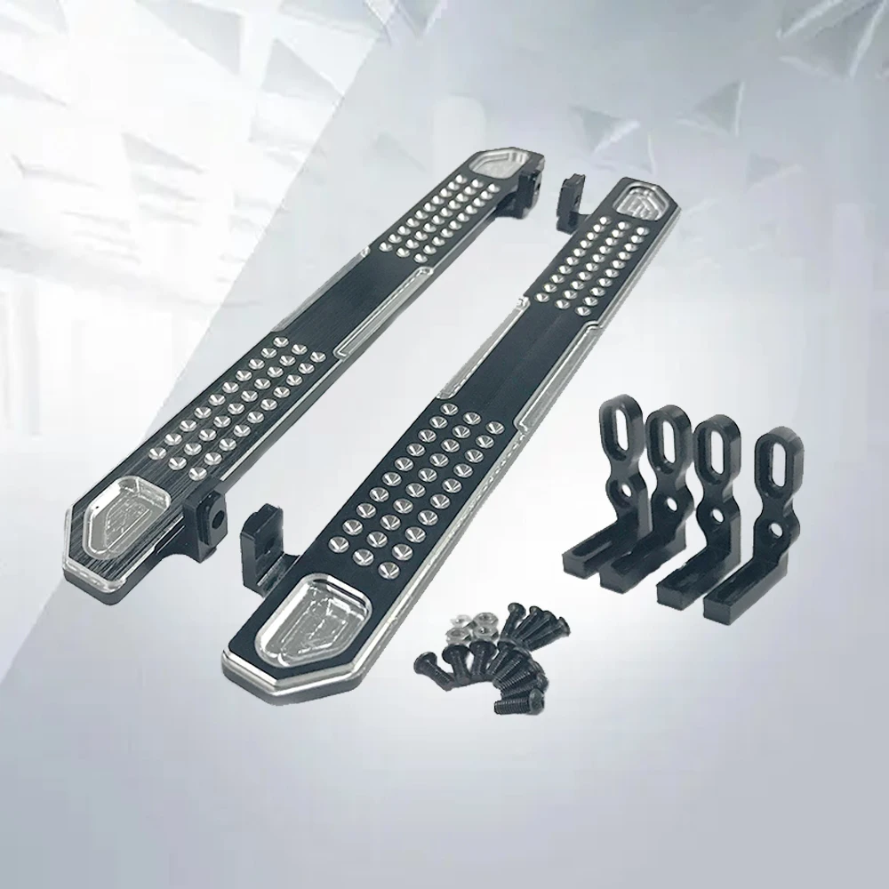 

A Pair of Metal Side Pedal TRX4 T4 Pedal Metal Upgrade Parts for 1/10 RC Traxxas TRX-4 Crawler