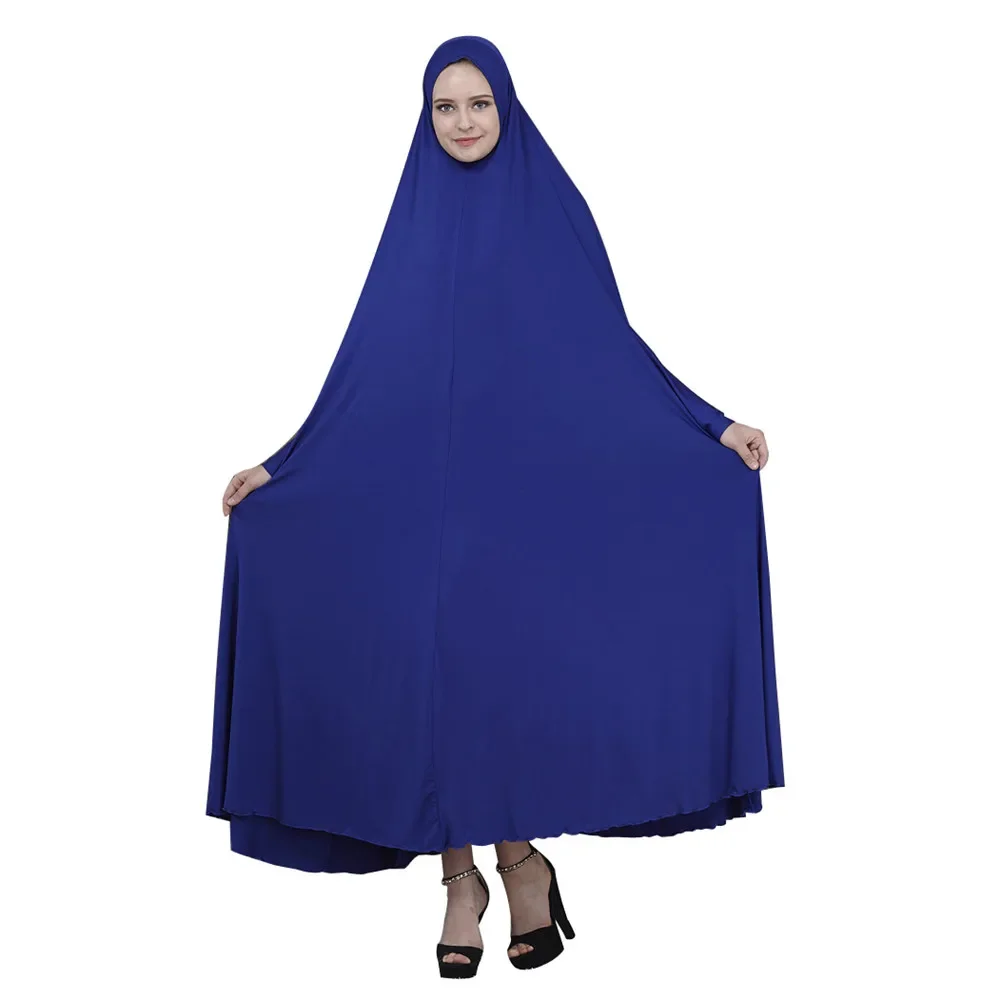 Мусульманский цельный молитвенный хиджаб платье одежда халат с капюшоном