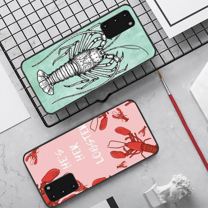

Lobster art Phone Case for Samsung S10 21 20 9 8 plus lite S20 UlTRA 7edge