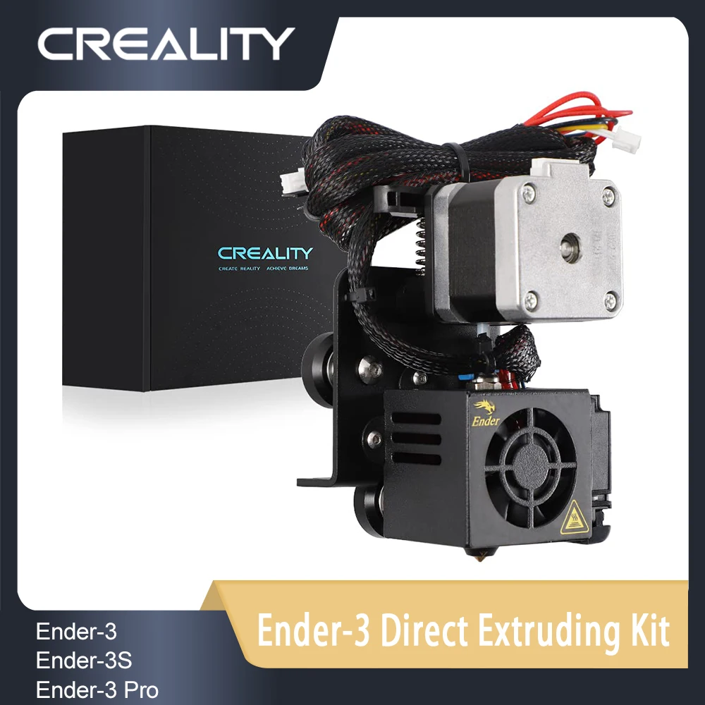 

CREALITY Ender 3 Direct Drive Extruder for Ender 3 / Ender-3 Pro Upgraded 42-40 Stepper Motor Hotend Kit 1.75mm Fan Cables