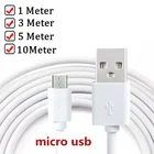 10 м5 м3 м1 м Micro USB кабель для зарядки Android кабель для зарядки очень длинный зарядный провод шнур для телефона