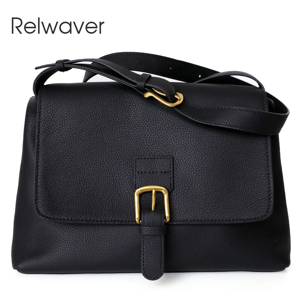 

Relwaver 2022 winter women bag genuine leather suede women messenger bags chic trend big shoulder bag