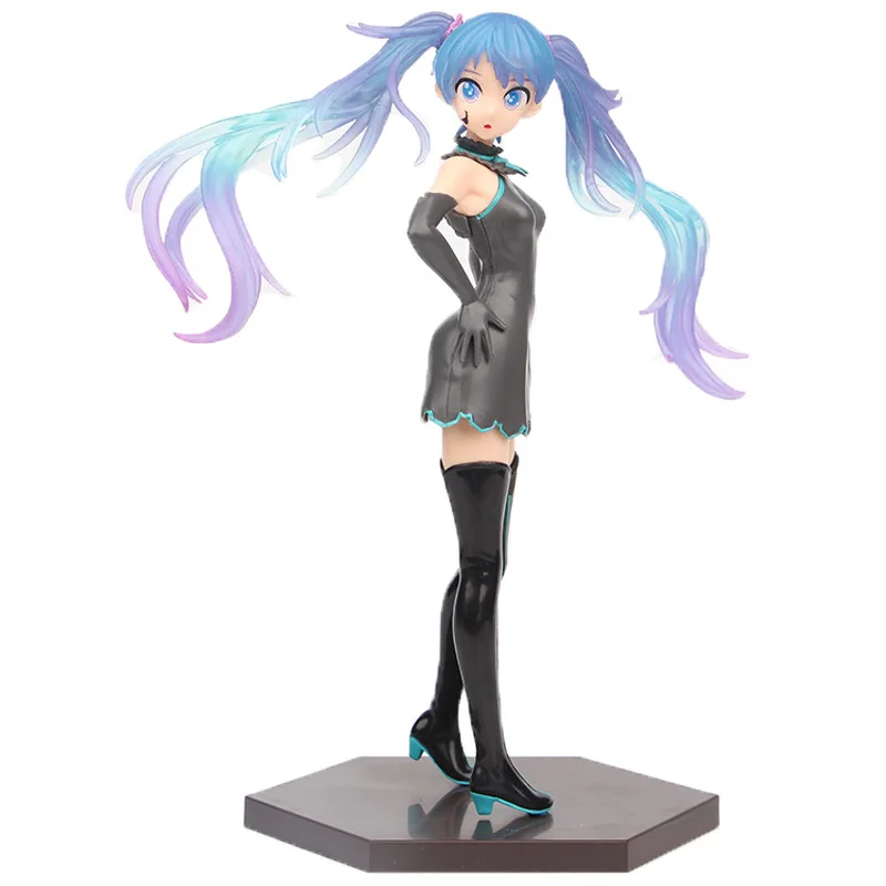 Аниме Hatsune Miku милые Мультяшные кавайные статуэтки виртуальной певицы манги