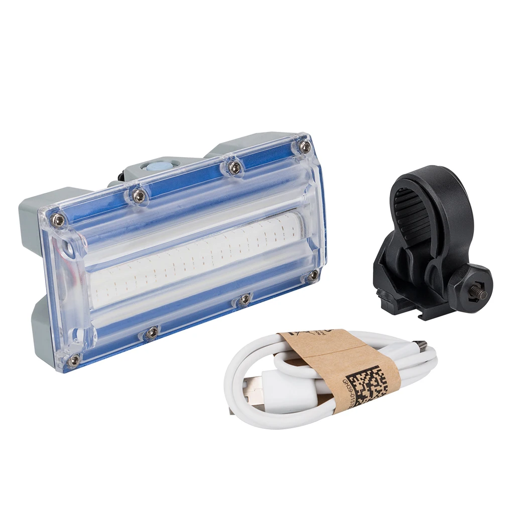 

COB светильник фонарь, перезаряжаемый задний фонарь с сильной яркостью, с зажимом, водонепроницаемый, для горного велосипеда, сигнальная лам...