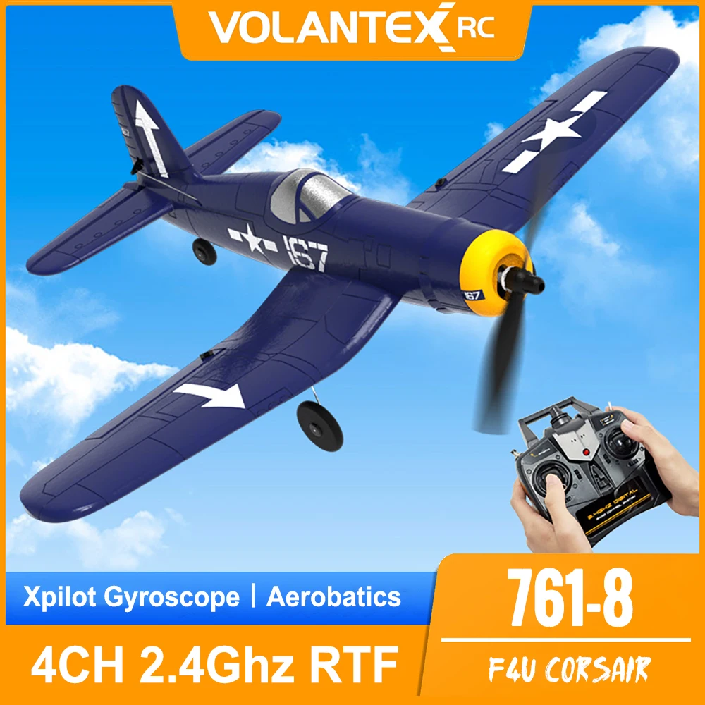 

761-8 Us F4u Corsair RC Самолет Epp 400 мм Wingspan радиоуправляемый самолет с одной кнопкой аэробатический RTF Радиоуправляемый самолет игрушки для детей