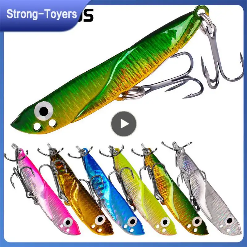 

Smart Swimming Lure Bait 21g Bait Cast Far Iron Plate Metal Lure Fake Bait High Density Vib Lure 6.5cm 3d Fisheye Metal