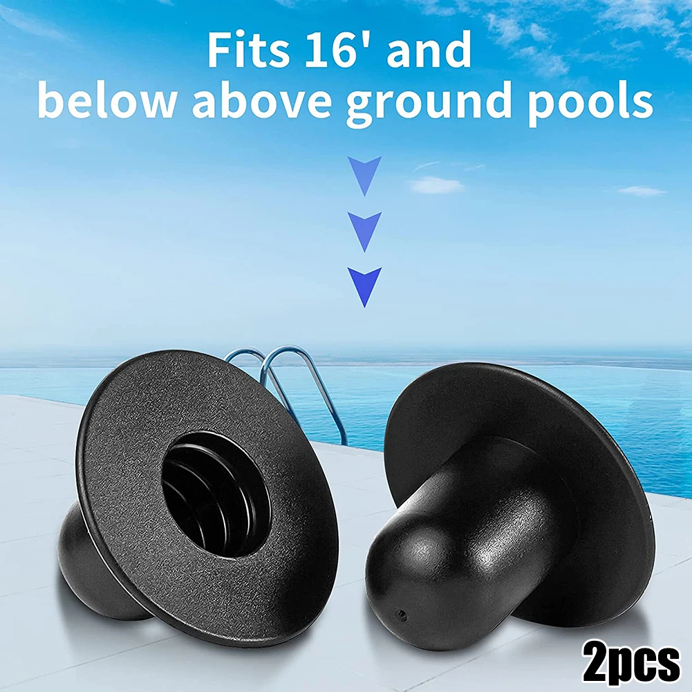 

Swimming Pool Plugs 2.3 Inches Black Fitting For Intex Ground Hole Plug Plastic