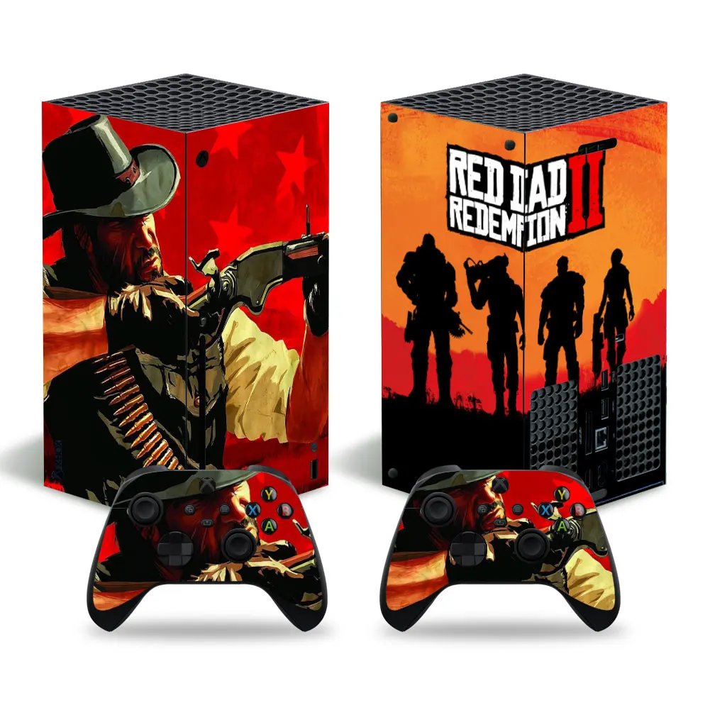 

Red Dead Redemption Style Skin Sticker Decal Cover for Xbox Series X Console and 2 Controllers Xbox Series X Skin Sticker Viny