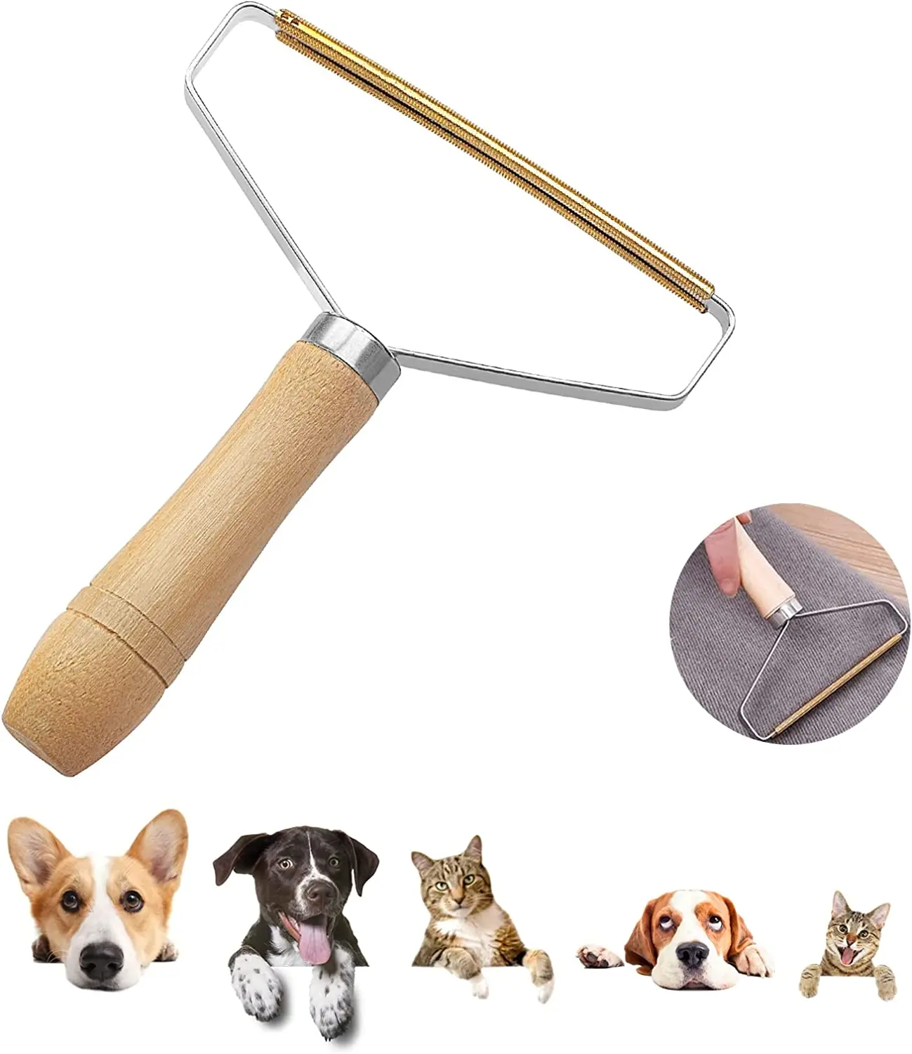 

Portable Manual Hair Removal Agent Carpet Wool Coat Clothes Shaver Brush Tool Coat Double Sided Hair Removal Ball Knitting Tool