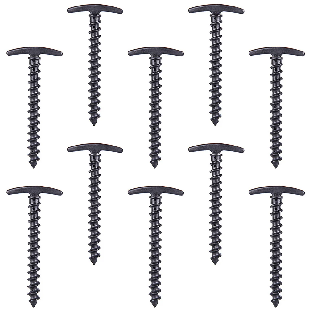 

10Pcs Tent Stakes Awning Rope Fixing Nails Canopy Tent Accessories Safety Stakes
