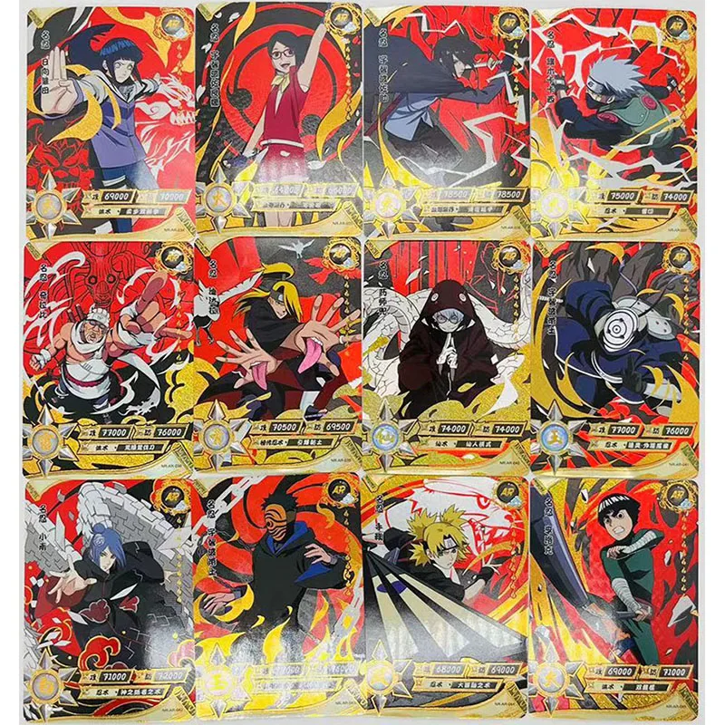 

Anime NARUTO Rare AR Refractive Flash Cards Uchiha Sasuke Uchiha Obito Tenten Toys for boys Collectible Cards Birthday Gifts